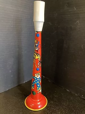 14) Vintage Metal Party Tin Horn 7” US Metal Toy Mfg. Co. Circus Clowns Animals • $9.99