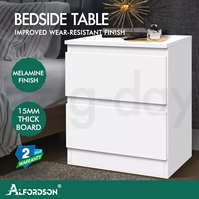 ALFORDSON Bedside Table Nightstand Storage Wooden Cabinet Side End Table • $64.95