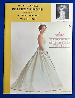 Vintage 1962 Miss Freeport Pageant (Prelim For Miss America) Program / Illinois • $9.99