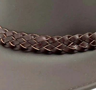 $19.99 • Buy Jacaru 6529 Bonded Leather Hatband 5-Plait