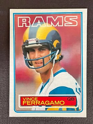 Vince Ferragamo 1983 Topps Football Card #90 - Los Angeles Rams Quarterback • $1.24