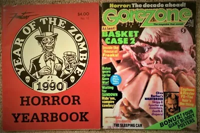 $19 • Buy Vtg Lot Of 2 Magazines Gorezone & Fantaco Year Of The Zombie Yearbook Both #12!