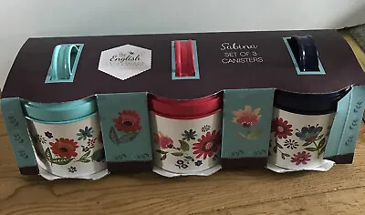 The English Tableware Company Sabina Field Flowers Design Canister Set • £18.99