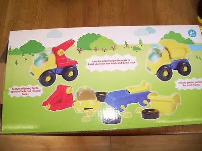 Chad Valley 2 In 1 Construction Dump Truck With Lights Music And Sound Effects • £3.99