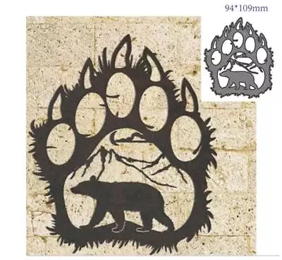 Metal Cutting Dies Cut Die Mold Animal Bear Paw Decoration Scrapbook Paper Craft • $7.30