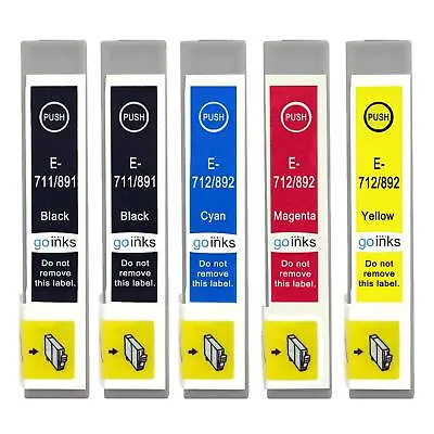 £12.45 • Buy 5 Ink Cartridges For Epson Stylus DX400 DX6050 S20 SX115 SX405 SX510W