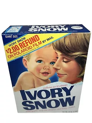 NEW Vintage Rare IVORY SNOW Box 32 Oz Giant Size Full Unopened Prop Soap P&G NOS • $70