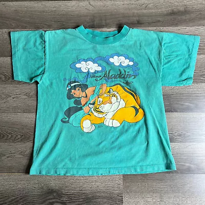 VTG Disney's Aladdin Jasmine Rajah Single Stitch T Shirt Sz S (Y18) Made In USA • $55.96