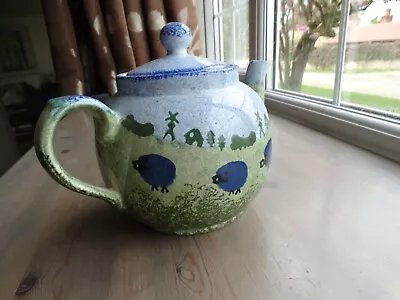 Price Kensington Blue Sheep Hand Painted Large Teapot 3 Pint/1.5 Litre Capacity • £5