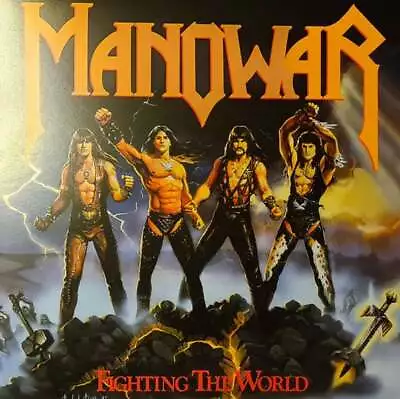 Manowar - Fighting The World (LP Album Ltd Num RE Yel) • $36