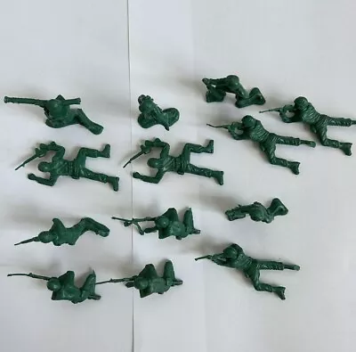 Military Vintage 2  Toy Soldiers 13 Lot US Army Infantry ‘70s Made In Hong Kong • $1.99