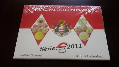 Monaco Annual Coin Set 2011 With 2 Euro Wedding Albert & Charlene Sealed • $129.99