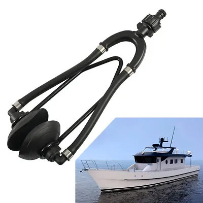 $44.08 • Buy Round Double Tube Motor Flusher Dual Water Feed Rubber Outboard Engine For Ships