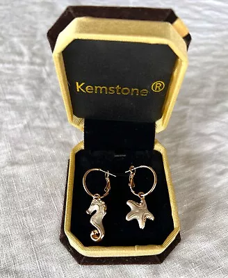 Kemstone Rose Gold Starfish And Seahorse Earrings • $10