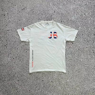 Vodafone McLaren Mercedes Jenson Button 2013 Racing White Men’s T-Shirt Size XL • $35