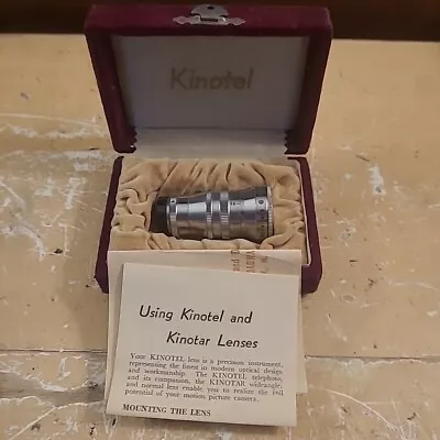 Kinotel 1 1/2” F3.5 8mm Movie Camera Lens C In Case • $39.99