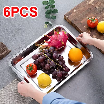 6 Pack Full Size  1.3” Stainless Steel Steam Table Pan Buffet Hotel Food Pot • $25