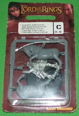 Warhammer Metal Lord Of The Rings Rohan Royal Guard Mounted Blister #2 • £10