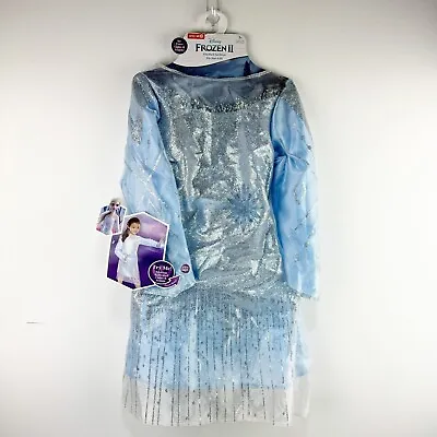 Frozen II Elsa Dark Sea Disney Girls Dress W/ Lights & Sounds Sz 4-6X New W Tags • $30