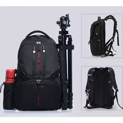 SLR DSLR Camera Bag Case Backpack Waterproof Shockproof Tripod Storage Organizer • $59.88