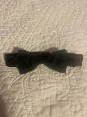 Vtg HollyVogue Black Adjustable Men's Bow Tie • $15