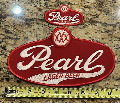 1970’s-80’s Pearl Beer Front & Back Patch Set  - San Antonio Texas - Unused • $12