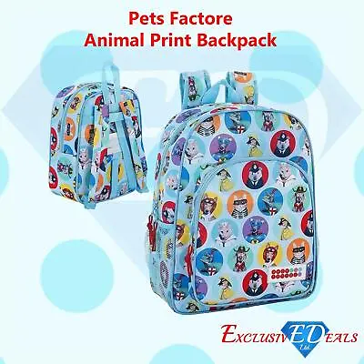 £9.99 • Buy Pets Factor Back To School Rucksack Backpack Fun Animal Design Novelty