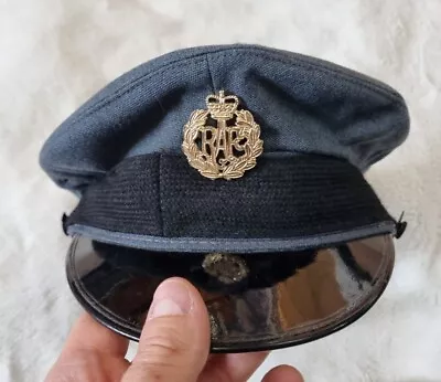 Size 7  1/4 British RAF Royal Air Force Airman Hat /Peak Cap Visor Vintage • £19.99