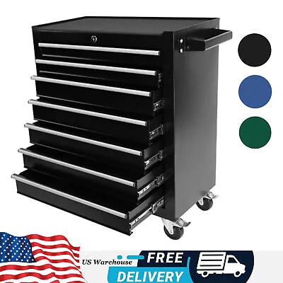 Tool Chest 7-Drawer Rolling Tool Box With Wheels Multifunctional Tool Cart • $146.14