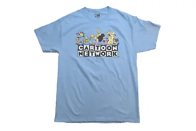 Cartoon Network Mens Johnny Bravo Dexter Ed Edd N Eddy Blue Shirt New XS-3XL • $9.99