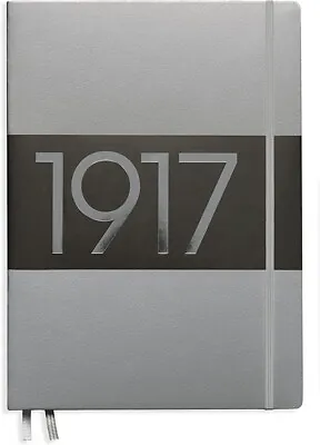 LEUCHTTURM1917 Metallic Silver Edition  Master Slim A4 Dotted Hardcover Notebook • $33.99