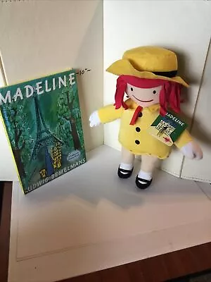 MADELINE 12  PLUSH DOLL  Yellow Coat Kohl's Cares With Book From Viking • $28