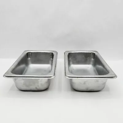 Lot Of 2 Stainless Steel Steam Table Pan NSF ABC Prestige Made In USA  • $18.81