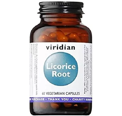 £12.99 • Buy Viridian Licorice Root 60 Vegetarian Capsules