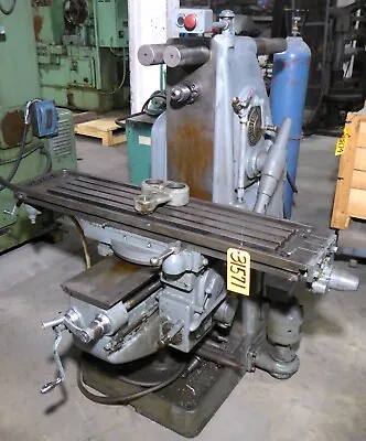 No. 2 Kearney & Trecker Horizontal Mill Model E 12  X 52  Univ Table 3 HP • $2950