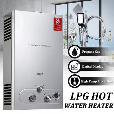 8/10//12/16/18/20L Tankless LPG Hot Water Heater Gas Camping Shower System • $125