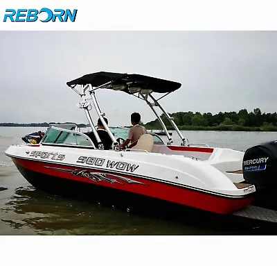 $1999 • Buy Reborn Launch Wakeboard Tower Polished Plus Pro3 Tower Bimini Package