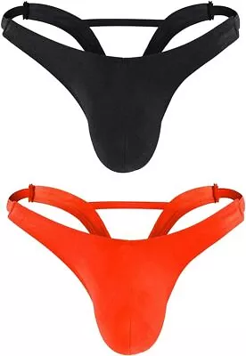 2 Colors Mens Thong Underwear T Back Briefs Bulge Enhancing Pouch G String Boxer • $3.99