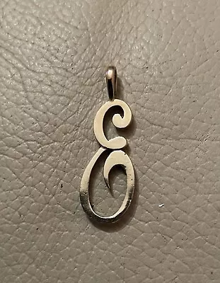 9ct Gold Initial Script Pendant Solid 9ct Gold Letter Initial 9ct Yellow Gold • £40