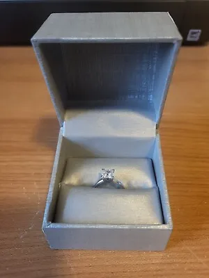 $1400 • Buy Zales Princess Cut Diamond Ring