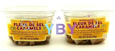 $19.80 • Buy 2 Packs Trader Joe's Fleur De Sel Caramels Sea Salt Candy 10 OZ Each Pack