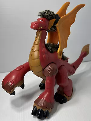 2008 Mattel Fisher Price Dragon Stomping Roaring Fuzzy Dinosaur W Movement Sound • $11.72