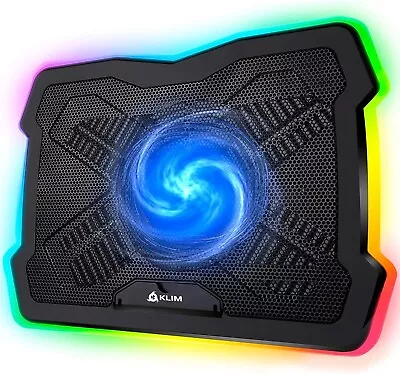 KLIM Ultimate + RGB Laptop Cooling Pad With LED Rim + Gaming Laptop Cooler + ... • $70.89