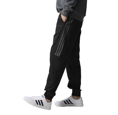$65 • Buy Adidas Neo Teen Men's Knit Track Suit Pants Gym Fitness Trackies - Black