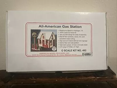 American Models All-American Gas Station - O Scale Model Railroad Building #492 • $48