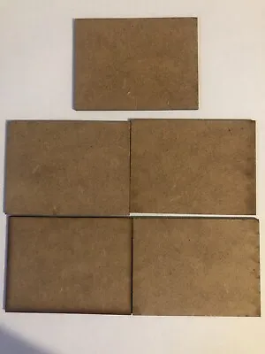 2mm MDF Bases 80mm X 60mm Pack Of 5 • £1