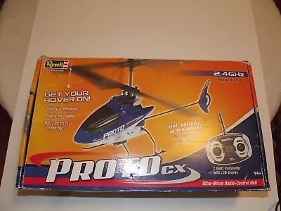 Revell Proto CX Rc Coaxial Heli & Many Parts Bag (used Rtf) • $89.95