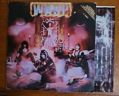 WASP 1984 PROMO LP VG/VG SELF TITLED Capitol W/inner Gold Stamp BLACKIE LAWLESS • $39.99