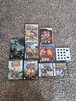 Lot Of 10 Replacement Video Game Cases Ps3 Ps4 Game Cube Xbox 360 Nintendo Ds • $1
