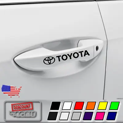 5x Door Handle Decal Sticker For Toyota TRD Camry FRS 4 Runner Supra Rav4 • $11.95